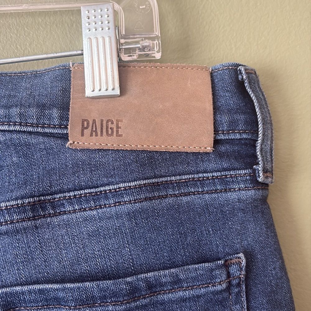 Paige Lennox Blue Denim Jeans Slim Fit Men's Size 33 - Picture 9 of 11